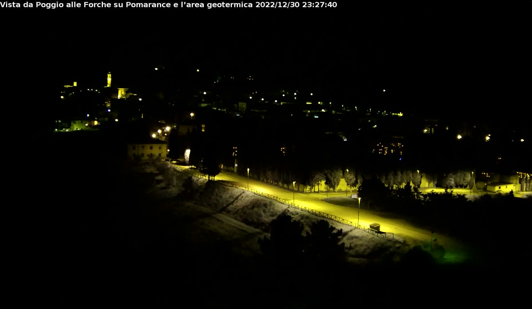 Webcam Pomarance e panoramica sulle Colline Metallifere e Cornate